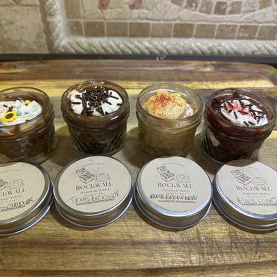 6 - Assorted 1/4 Pint Cakey Jars