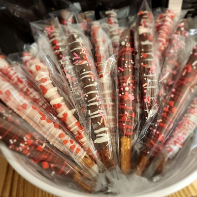 Dipped Pretzel Sticks