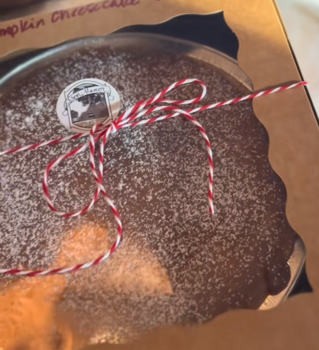 Double layer pumpkin cheesecake 
