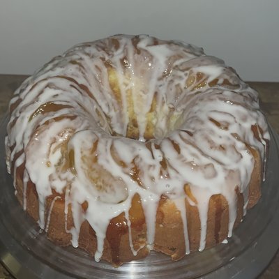 Peach Cobbler Pound Cake 