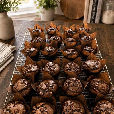 Double Chocolate Chip Muffins (6 Pack)