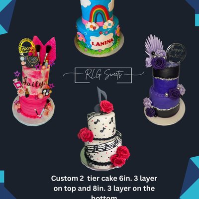 2 Tier Cakes