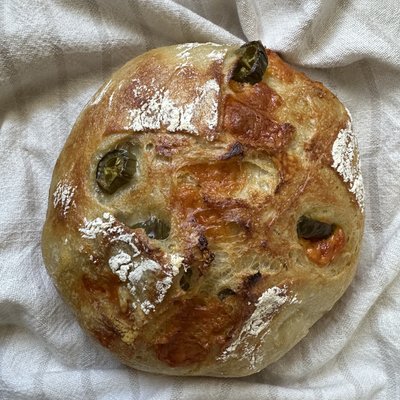 Jalapeño Cheddar Boule Loaf