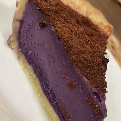 Filipino Ube Egg Pie (Purple Yam Custard Pie)