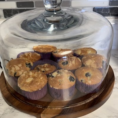 Sourdough Discard Blueberry Muffins