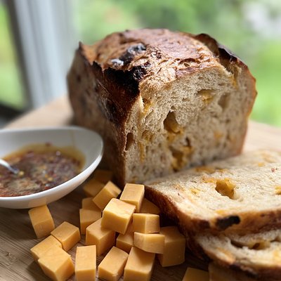 Hot Honey & Cheddar Sourdough