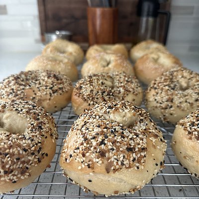 Sourdough Bagels