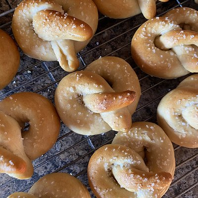 Mini Sourdough Pretzels