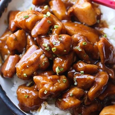 Not So Bourbon Chicken 