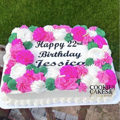 1/4 Sheet Cake 20+ Servings