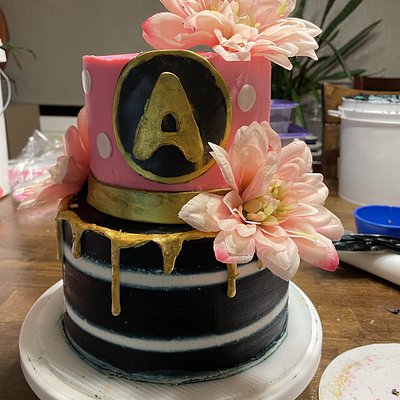 Custom 2 Tiered Cake 