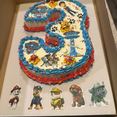 Children Theme  Birthday Number Cake Special 