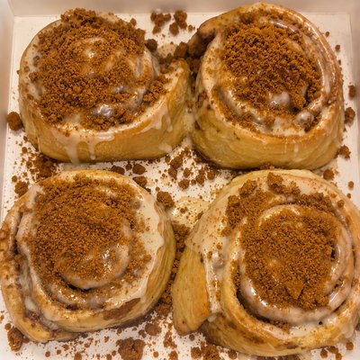 Biscoff Cookie Butter Cinnamon Roll