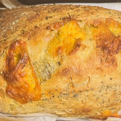 Italian Herb And Cheese Sourdough Loaf