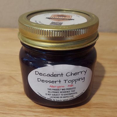 Decadent Cherry Dessert Topping - 1/2 Pint