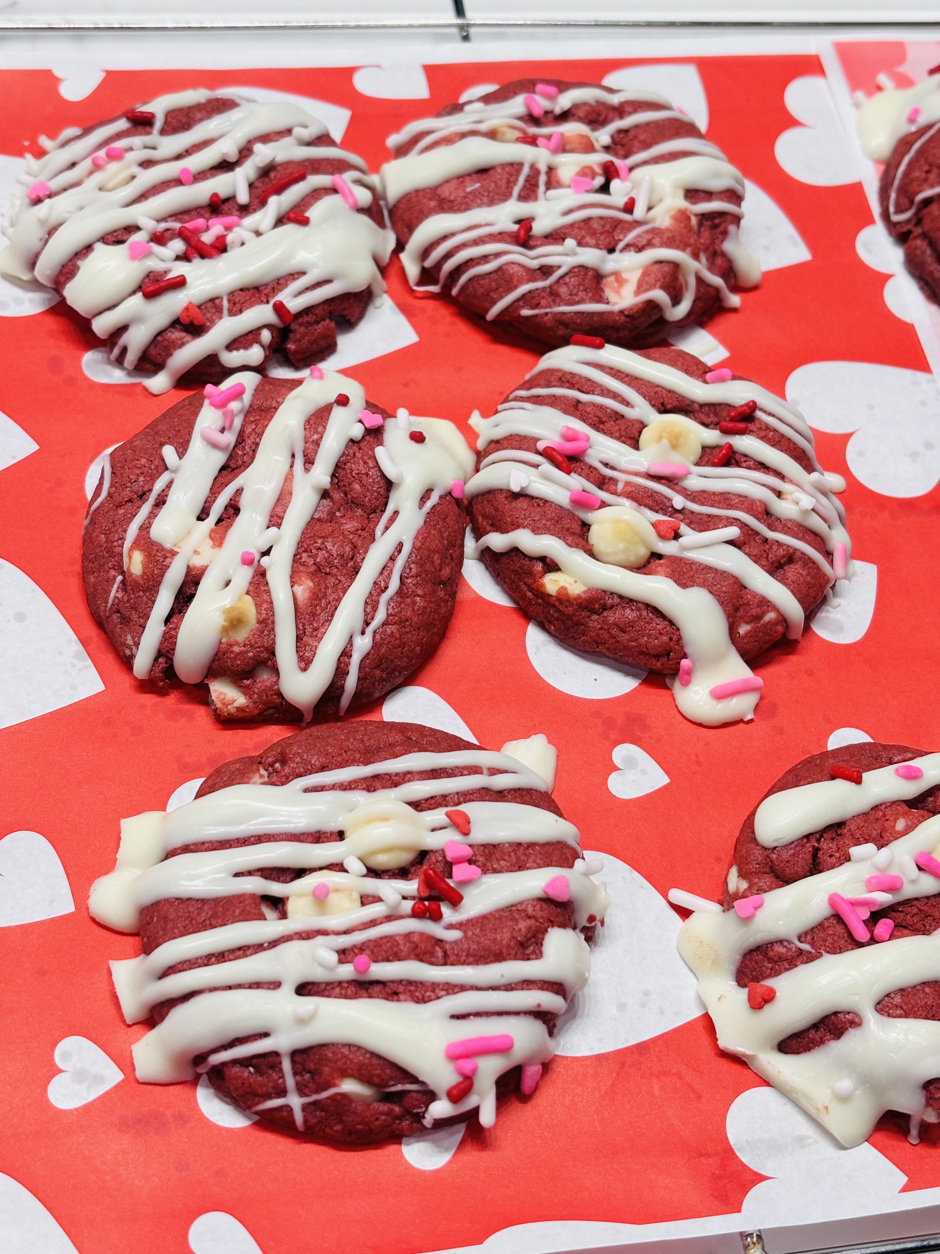 Red Velvet White Chocolate Chip Cookie 