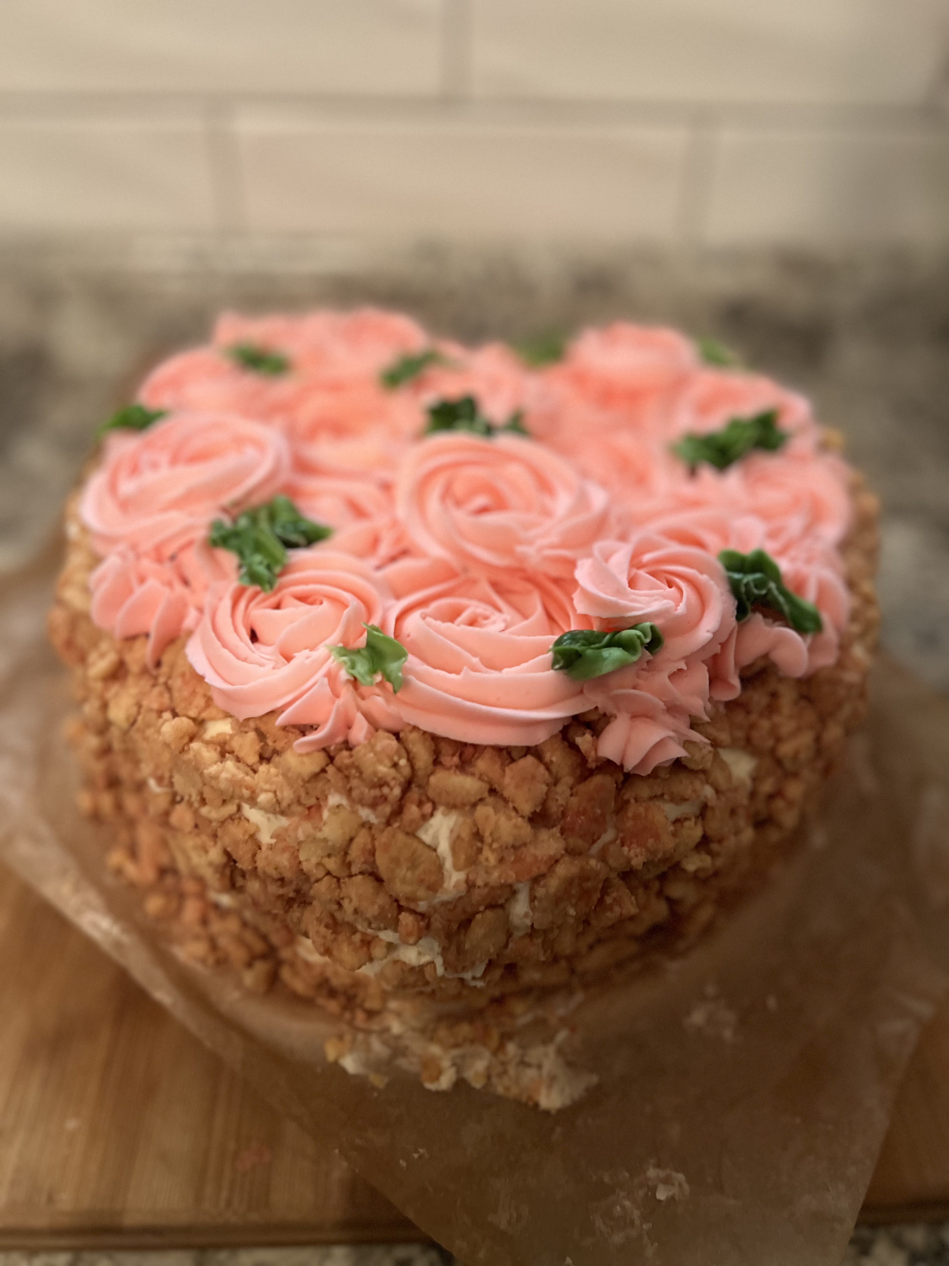 Strawberry Crunch Cake