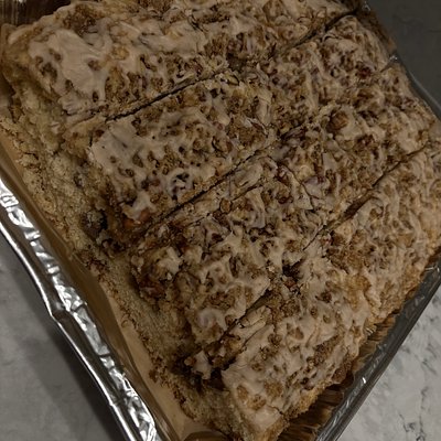 Brown Butter Maple Pecan Coffee Cake