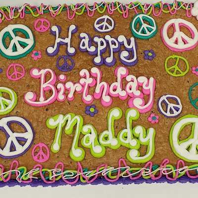 Decorated Choc Chip Cookie or Rice Krispie Sheet 