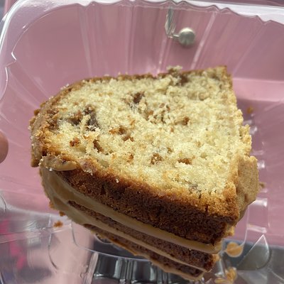 Biscoff Pound Cake Slice