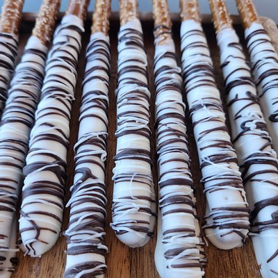 Dipped Pretzel Rods