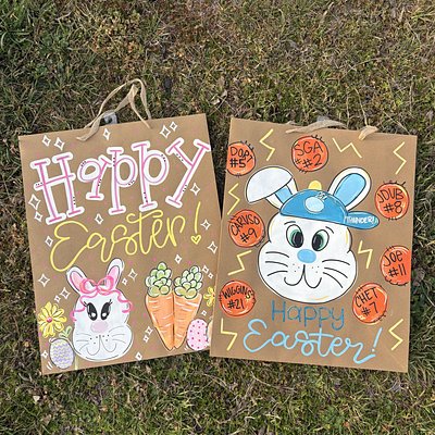 Painted Gift Bag 