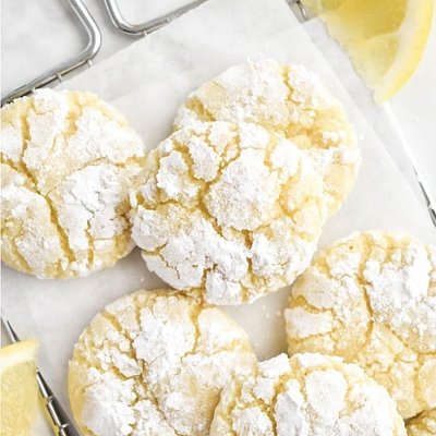 Lemon Crinkle Cookies 