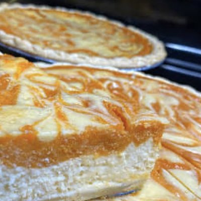 Sweet Potato Cheesecake Pie