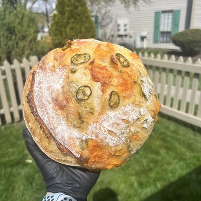 Jalapeño Cheddar Sourdough Loaf