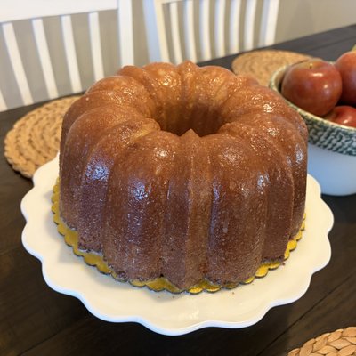 Raspberry Strawberry Pink Champale Pound Cake