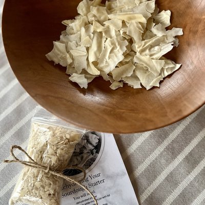 “Esther” Dehydrated Sourdough Starter with • Instructions for Rehydration & Feeding • PLUS Basic Sourdough Recipe  • PLUS Troubleshooting Tips