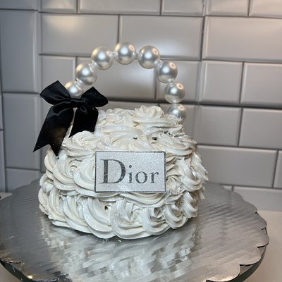6” Designer Inspired Rosette Cake