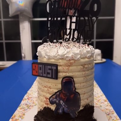 8 In Single Tier Cake