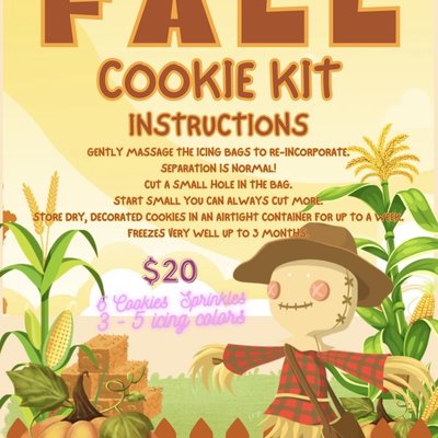 Fall Cookie Kits 1/2 Dozen