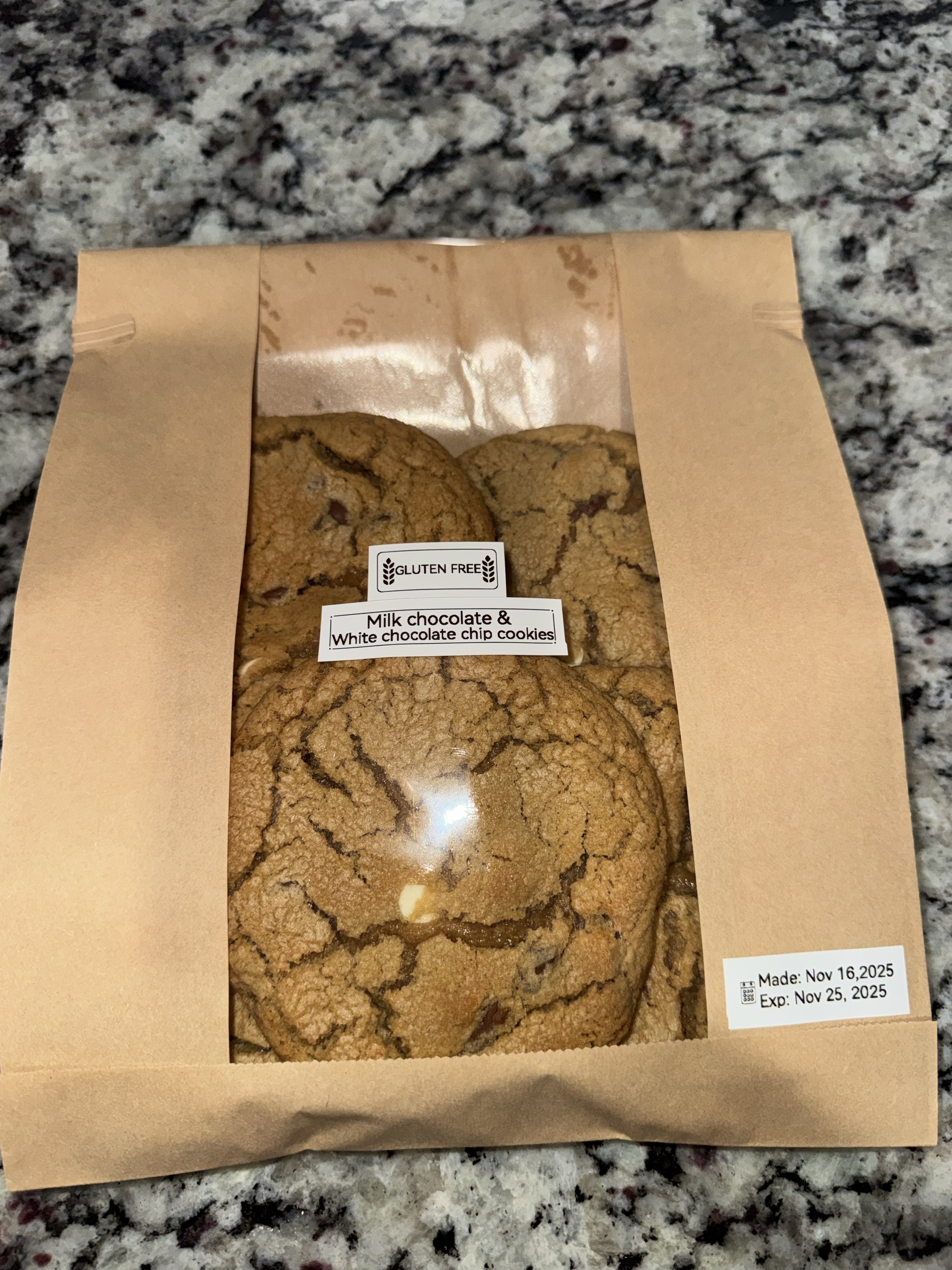 Gluten free double chocolate (milk and white chocolate 5 pack)