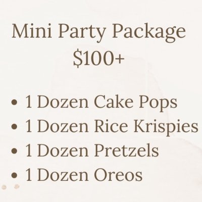 Mini Party Package 