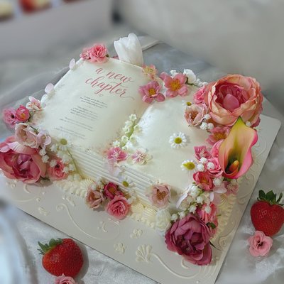 1/4 Sheet Cake- Serves 25-30 Guest 