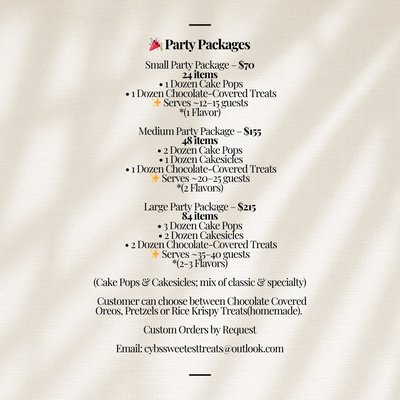 Small Party Treat Box