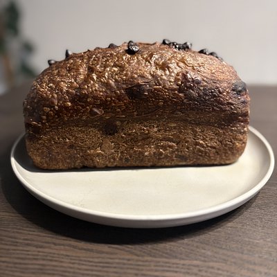 Chocolate Coffee Sourdough Loaf -Sliced