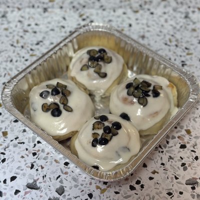Blueberry Sourdough Sweet Rolls