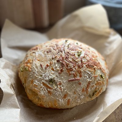 Jalapeno Cheddar Sourdough Loaf 