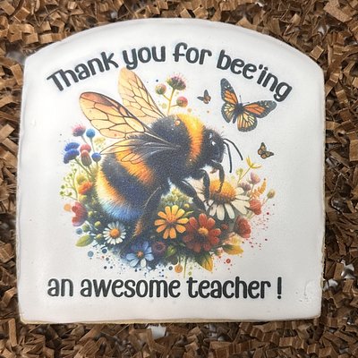 Teacher Appreciation Bee Cookies