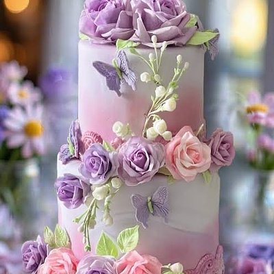 Custom “Luxe” Cakes Double Tier 