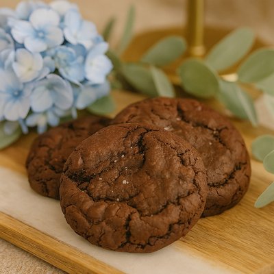 Salted Double Chocolate Cookies
