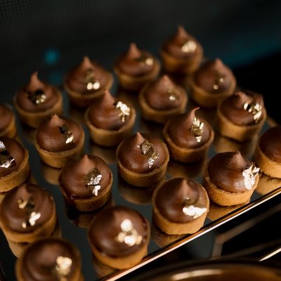 Mini Dark Chocolate Ganache Tarts