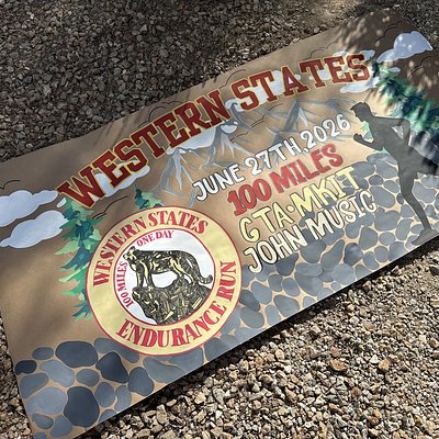 Hand Painted Banner (3x6) LARGE