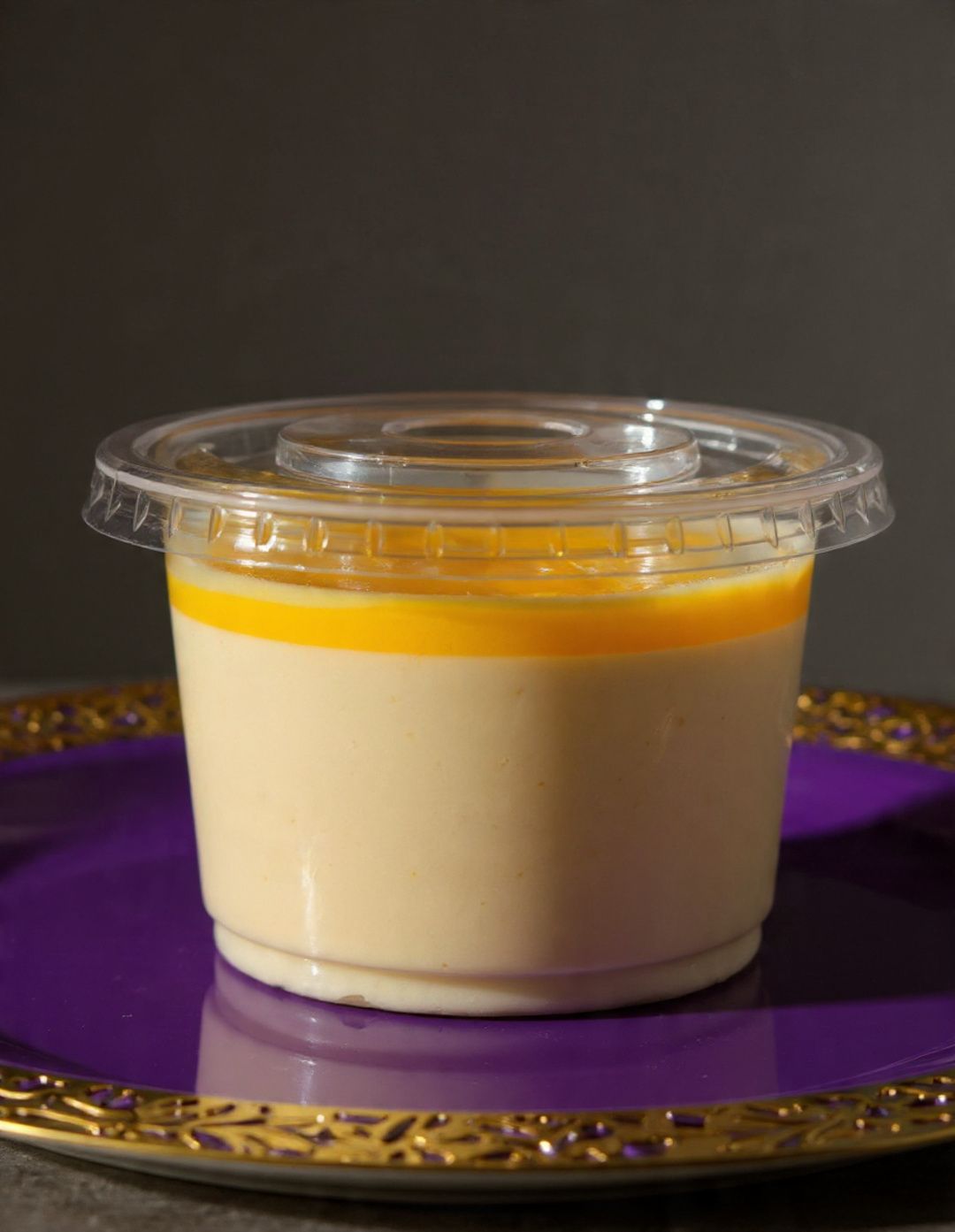 Small Creamy Peach Pudding 