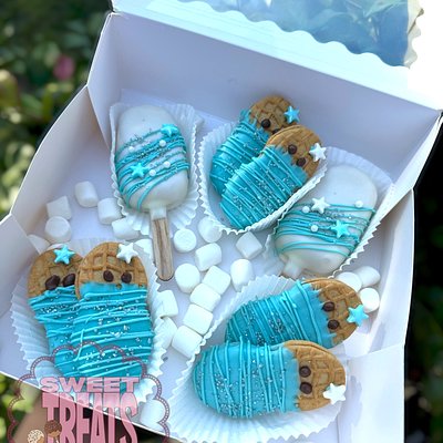 Chocolate-Dipped “Swaddled” Nutter Butters