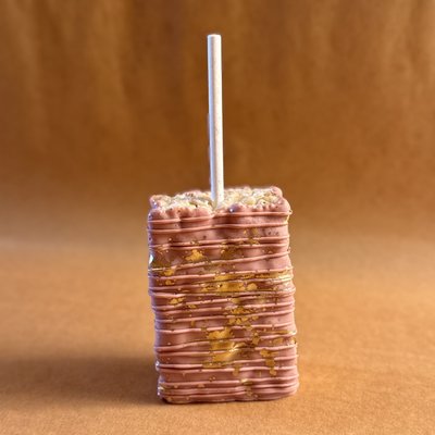 Pink Rice Krispy Treat (White Chocolate)