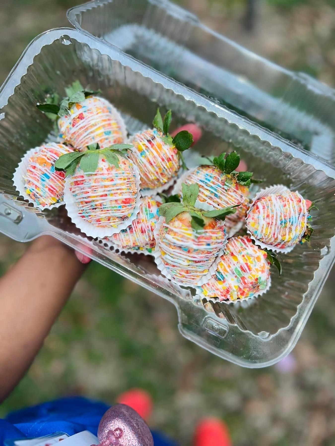 Fruity Pebbles Strawberries 